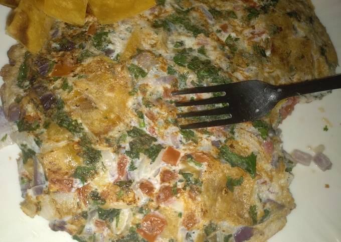 Chapati omelette