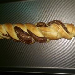A picture of Twisted Nutella Bread.