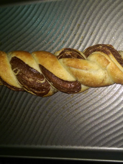 A picture of Twisted Nutella Bread.