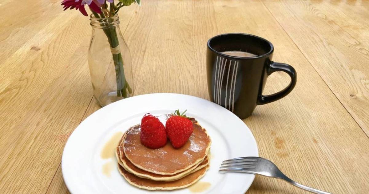 Simple American pancakes Recipe by Jennifer Su - Cookpad