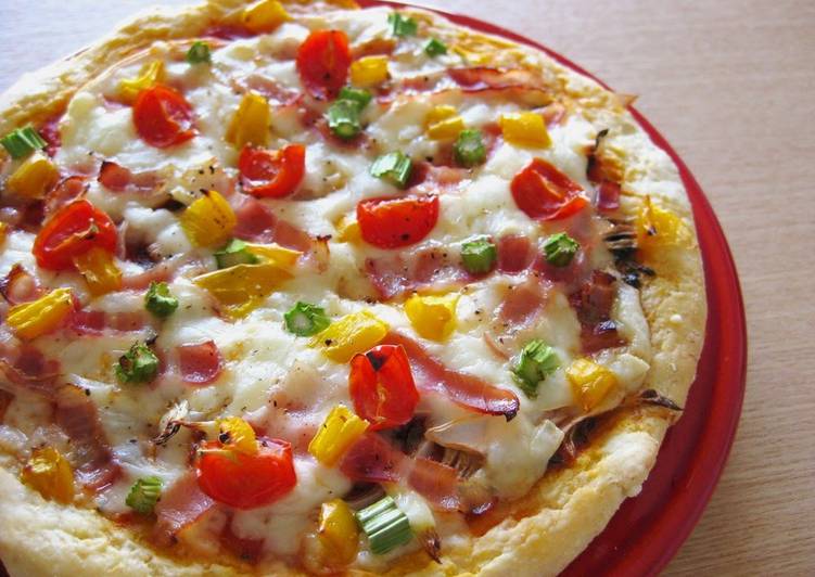 Steps to Make Perfect Easy Pizza with Okara Soy Pulp