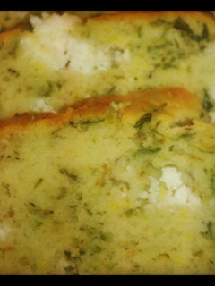 A picture of Spinach-Goat Cheese Quick Bread.