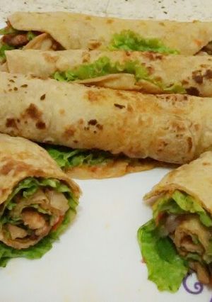 A picture of Chicken rolls.