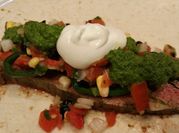 A picture of flank steak lime