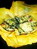 Mike's Garlic Artichoke Phyllo Blossoms