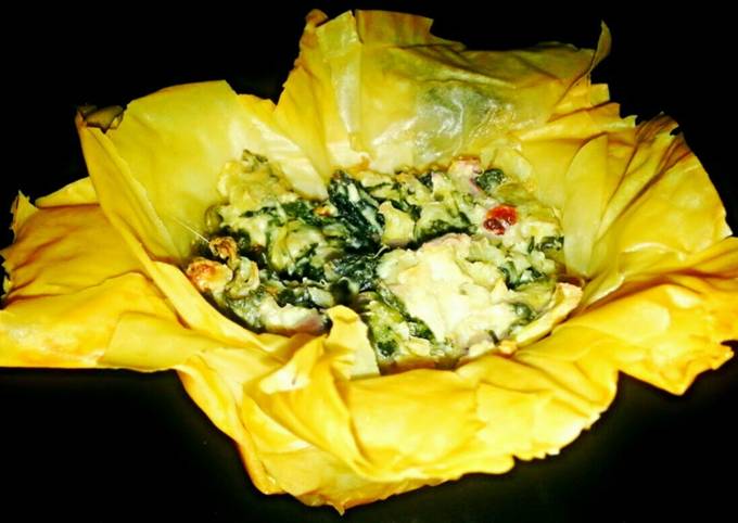 Recipe of Quick Mike&#39;s Garlic Artichoke Phyllo Blossoms - New Recipe Nasta