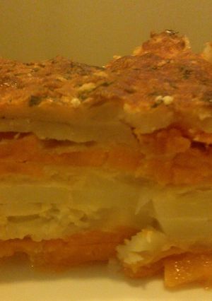 A picture of Layered Potato- Duo Bake.