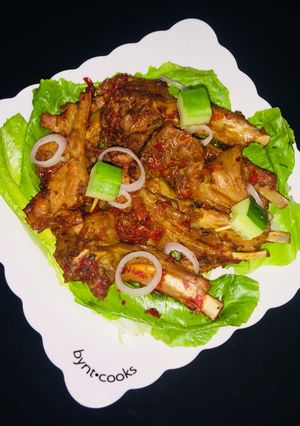 A picture of Lamb ribs.