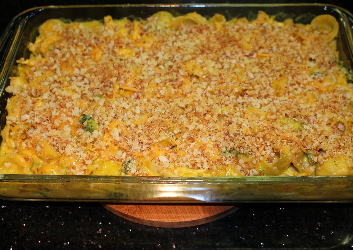 Baked Curry Mac and Cheese with Chicken and Broccoli