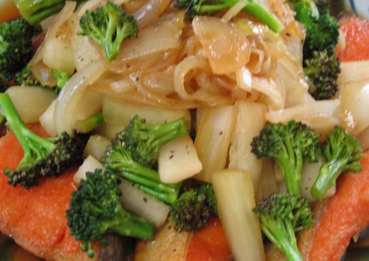 Recipe of Award-winning Japanese-style Salmon and Vegetable Marinade