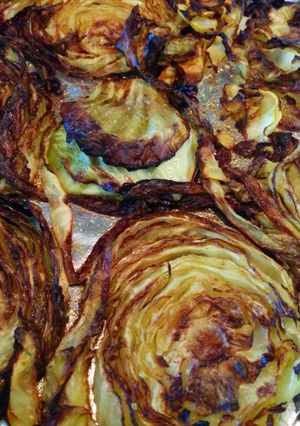 A picture of Oven Roasted Cabbage.