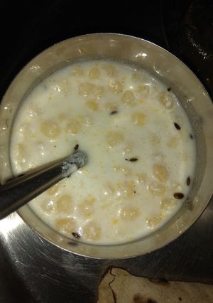 A picture of Boondi Raita.