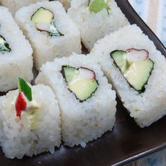 Inside-Out Uramaki California Rolls A picture of Inside-Out Uramaki California Rolls.