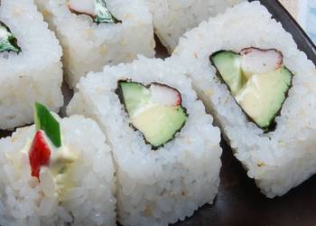 Easiest Way to Recipe Appetizing InsideOut Uramaki California Rolls