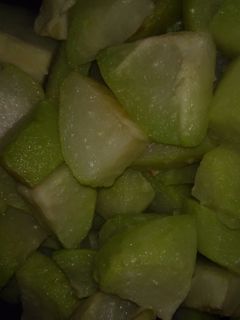 A picture of Steamed Chayote with Butter.
