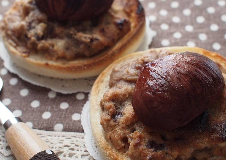 Simple Way to Make Quick Autumnal Mont Blancs Like Toasted English Muffins