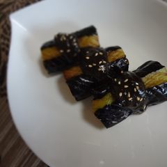 A picture of Eggplant with Dengaku Miso - Long Eggplant Version.