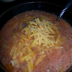 A picture of Crock pot Lasagna soup.
