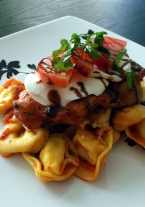 A picture of Chicken Caprese.