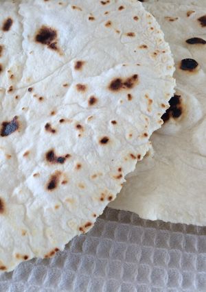 A picture of Homemade Flour Tortillas.