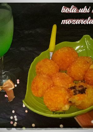 Foto resep Bola Ubi Crispy Mozarella, Coklat