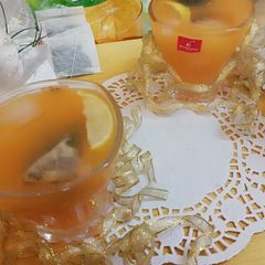 Mango ice tea A picture of Mango ice tea.