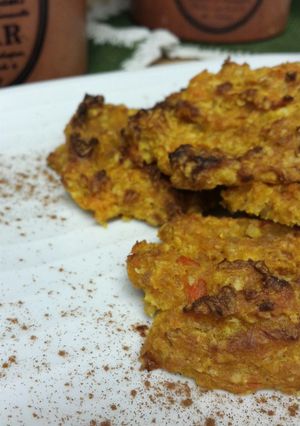 A picture of Healthy carrot -orange cookies.