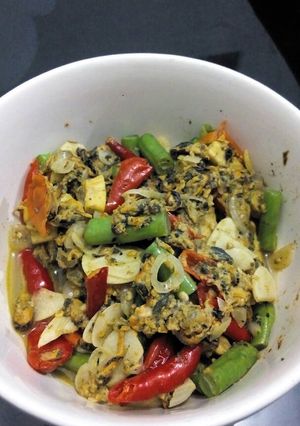Foto resep Tumis kerang buncis pedas