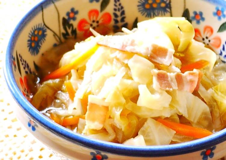 Easiest Way to Make Any-night-of-the-week Simmered Kiriboshi Daikon and Cabbage