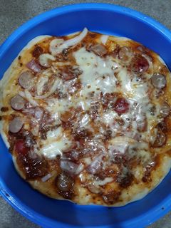 Foto resep Pizza teflon empuk irit bahan🤤🤤