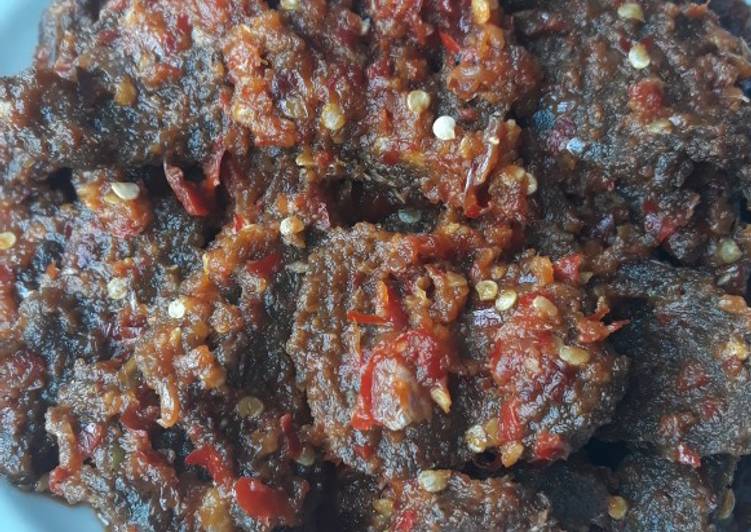 Dendeng sapi balado