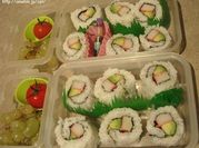 A picture of nori rolls