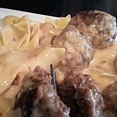 A picture of Swedish Meatballs.