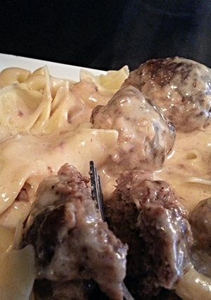 A picture of Swedish Meatballs.