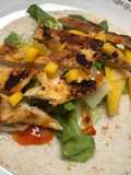 Fajita de pollo y mango sweet chilli 🌶 🥭