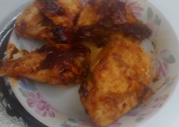 Delicious Chicken with BBQ sauce