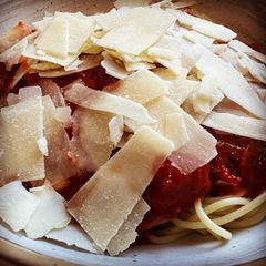 A picture of Corned Beef Spaghetti.