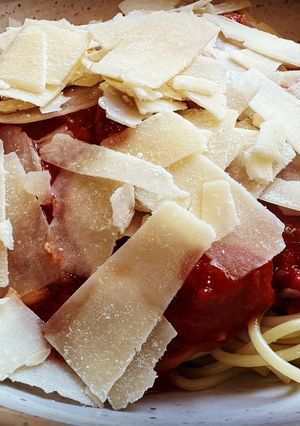 A picture of Corned Beef Spaghetti.
