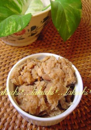 A picture of Tuna Soboro Made From Canned Tuna.