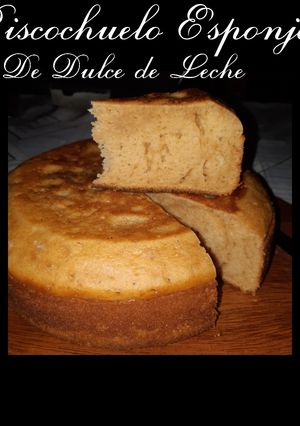 Una foto de Bizcochuelo Esponjoso de Dulce de leche (EN OLLA)