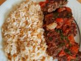 لحمة بالفرن مع رز