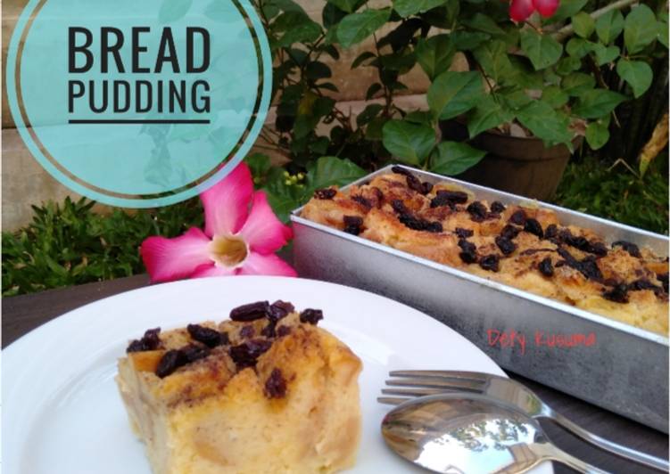 Resep 79. Bread Pudding (puding roti dg kismis dan kayumanis) yang Enak