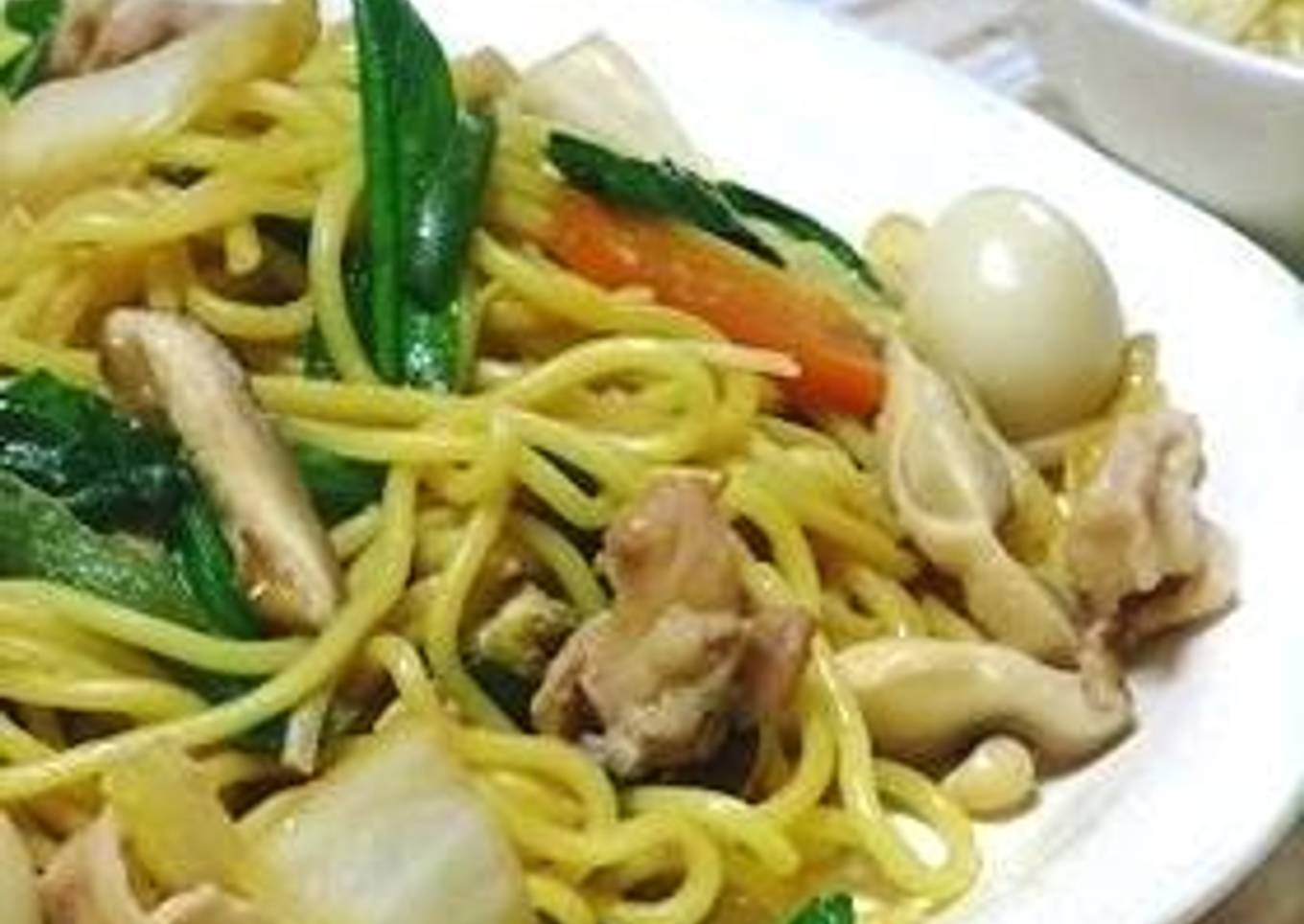 Steps to Prepare Homemade Easy and Yummy Shanghai-Style Yakisoba Noodles