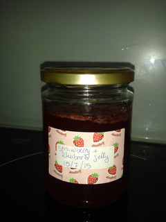 A picture of Rhubarb and strawberry jelly.