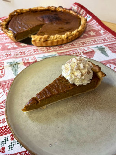 Una foto de Pastel de Calabaza (Pumpkin Pie)