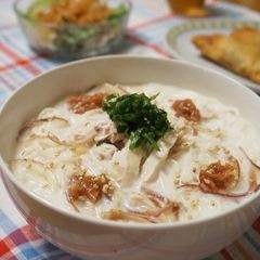 A picture of Soy Milk Chicken Somen.