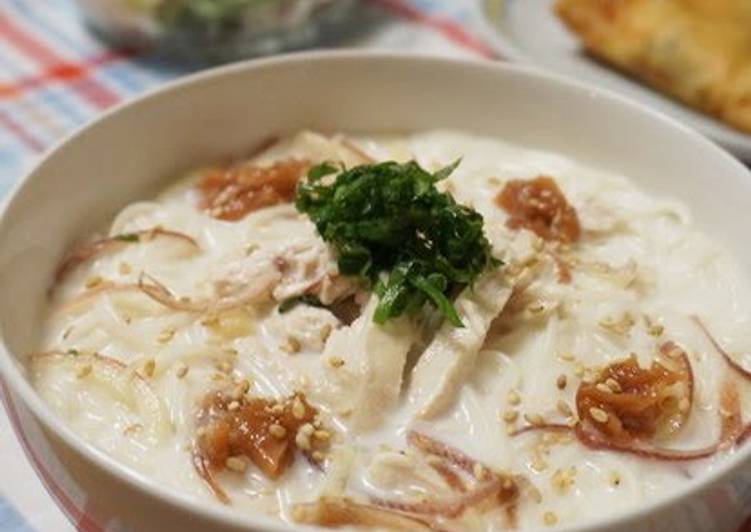 How to Make Super Quick Homemade Soy Milk Chicken Somen