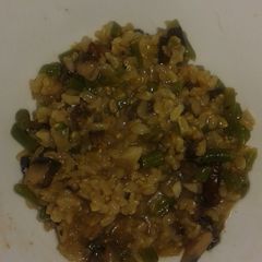 A picture of Mushroom Risotto.