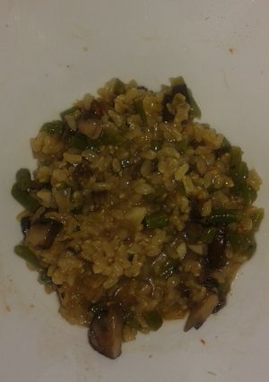 A picture of Mushroom Risotto.