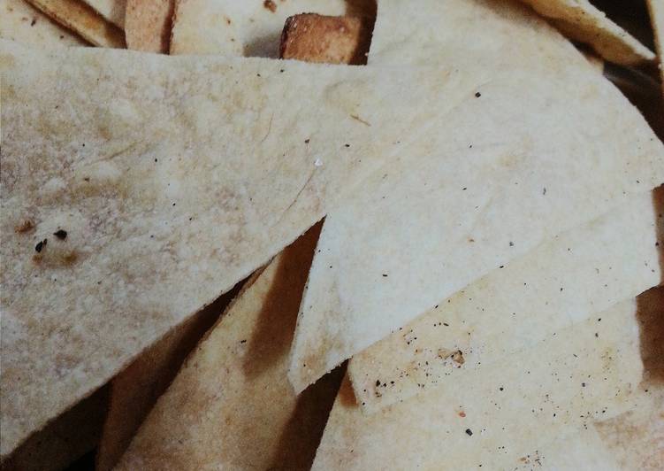 Easiest Way to Make Quick Wholewheat tortilla chips